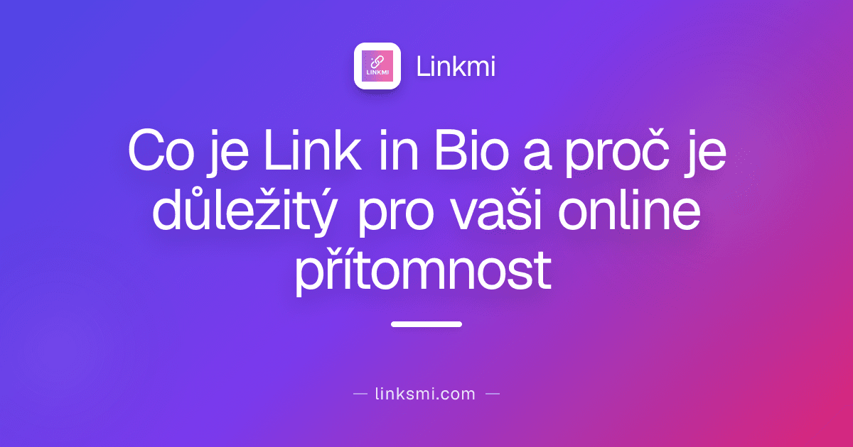 Co je Link in Bio a proč je důležitý pro vaši online přítomnost