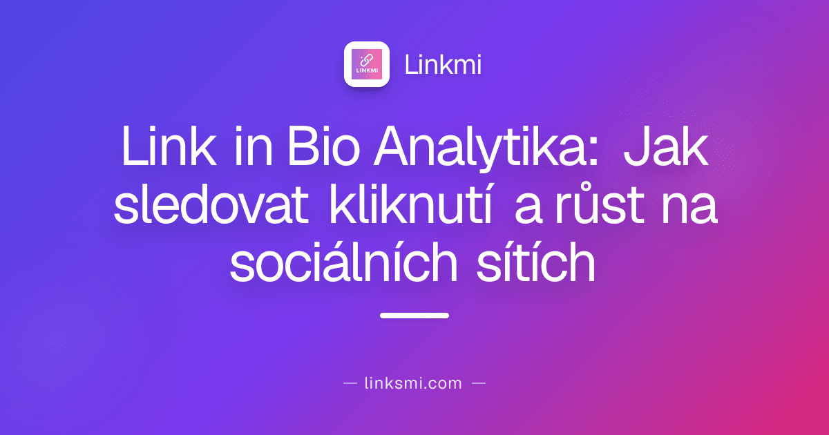 Link in Bio Analytika: Jak sledovat kliknutí a růst na sociálních sítích